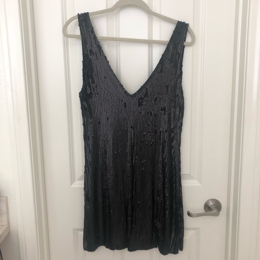 NWT Black Sequin Dress